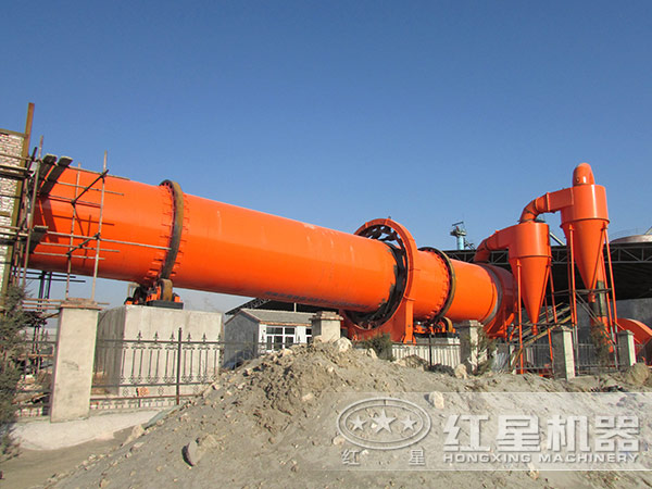 大型礦渣烘干機(jī)作業(yè)現(xiàn)場(chǎng)