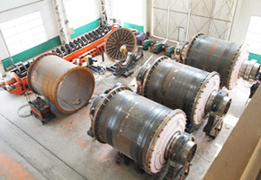 選礦設(shè)備生產(chǎn)車間一角